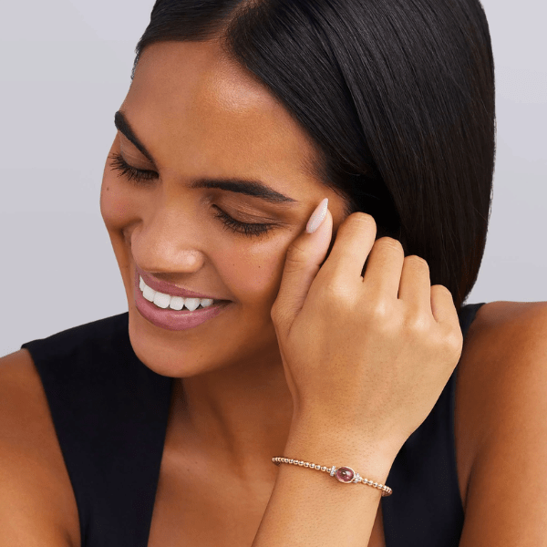 Lagos 18K Gold & Rhodolite Garnet Caviar Cuff Bracelet - 05-10428-H7
