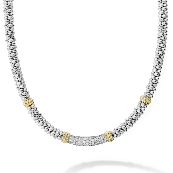 Lagos Caviar Diamond Necklace 5mm - 04-81031-DD16