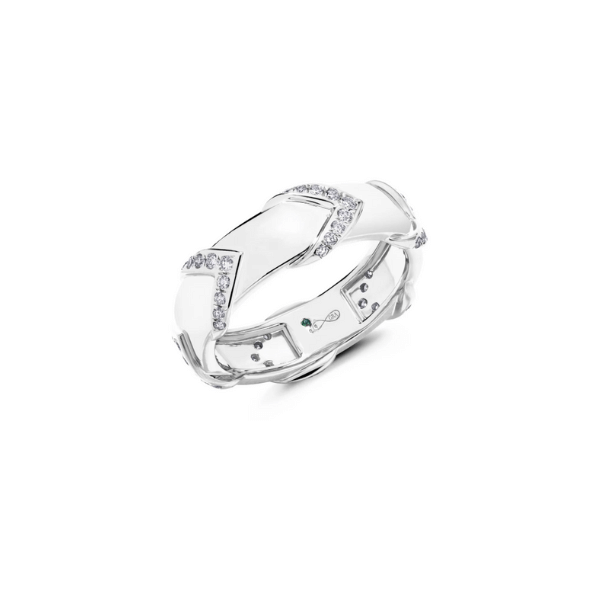 Graziela 18K Gold Chevron Rein Ring - EQR106D