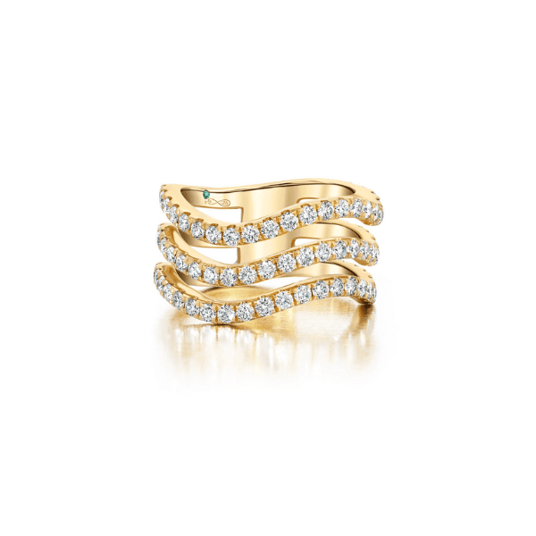 Graziela 18K Gold Rio Diamond Triple Band Ring - AMR-3034770