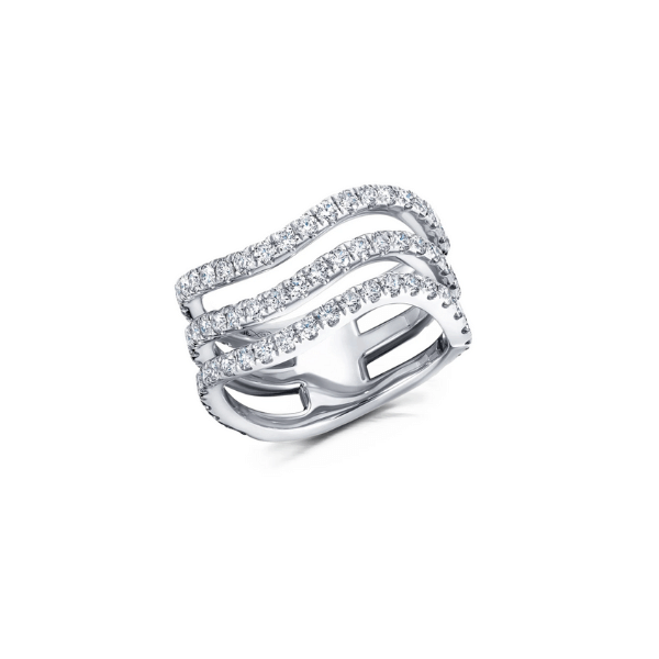 Graziela 18K Gold Rio Diamond Triple Band Ring - AMR-3034770