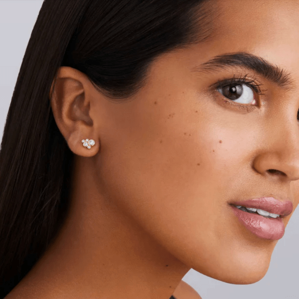 Lagos Fizz 18K Gold Five Diamond Cluster Stud Earrings - 01-11305-DD