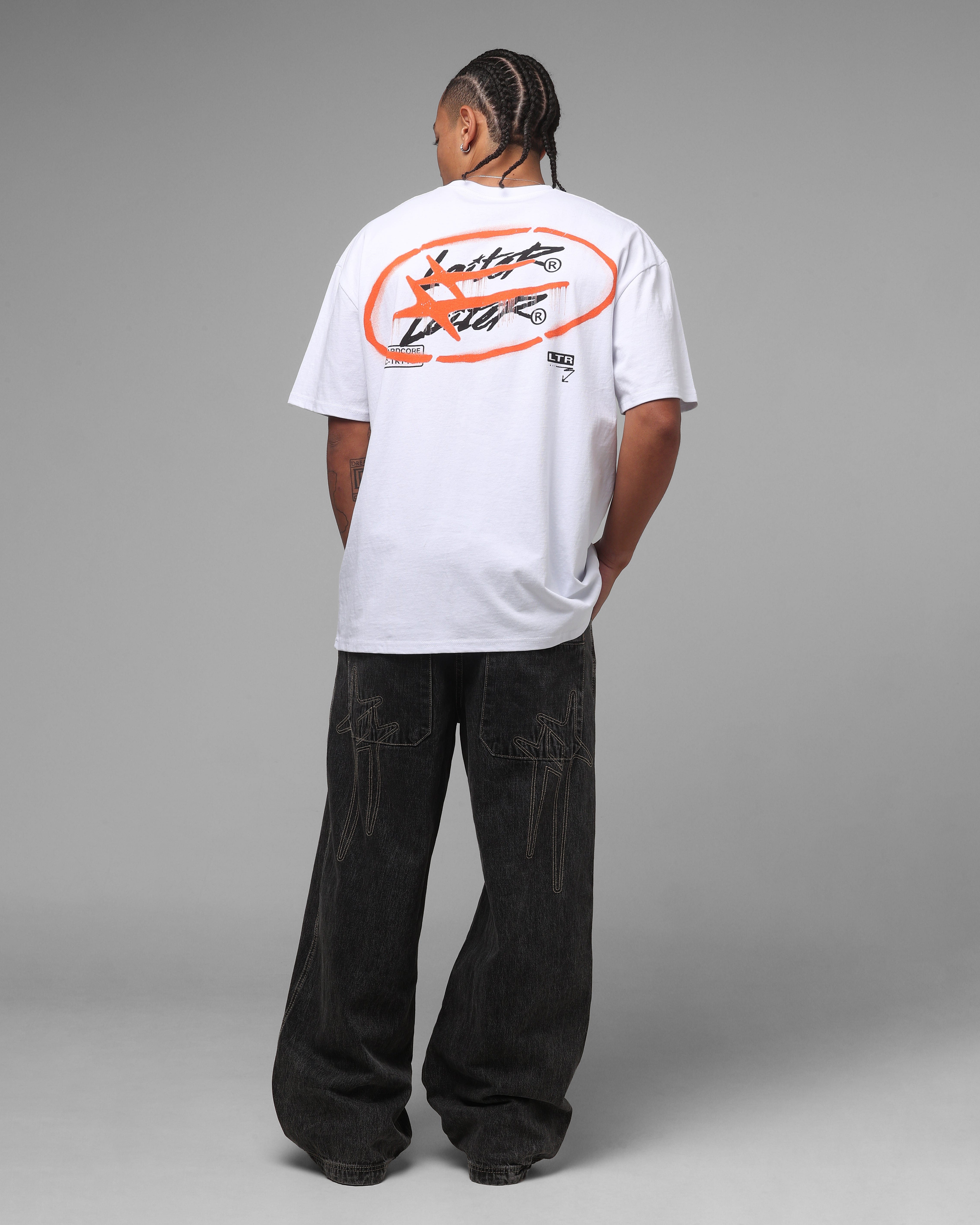 Loiter Stampout T-Shirt Vintage White