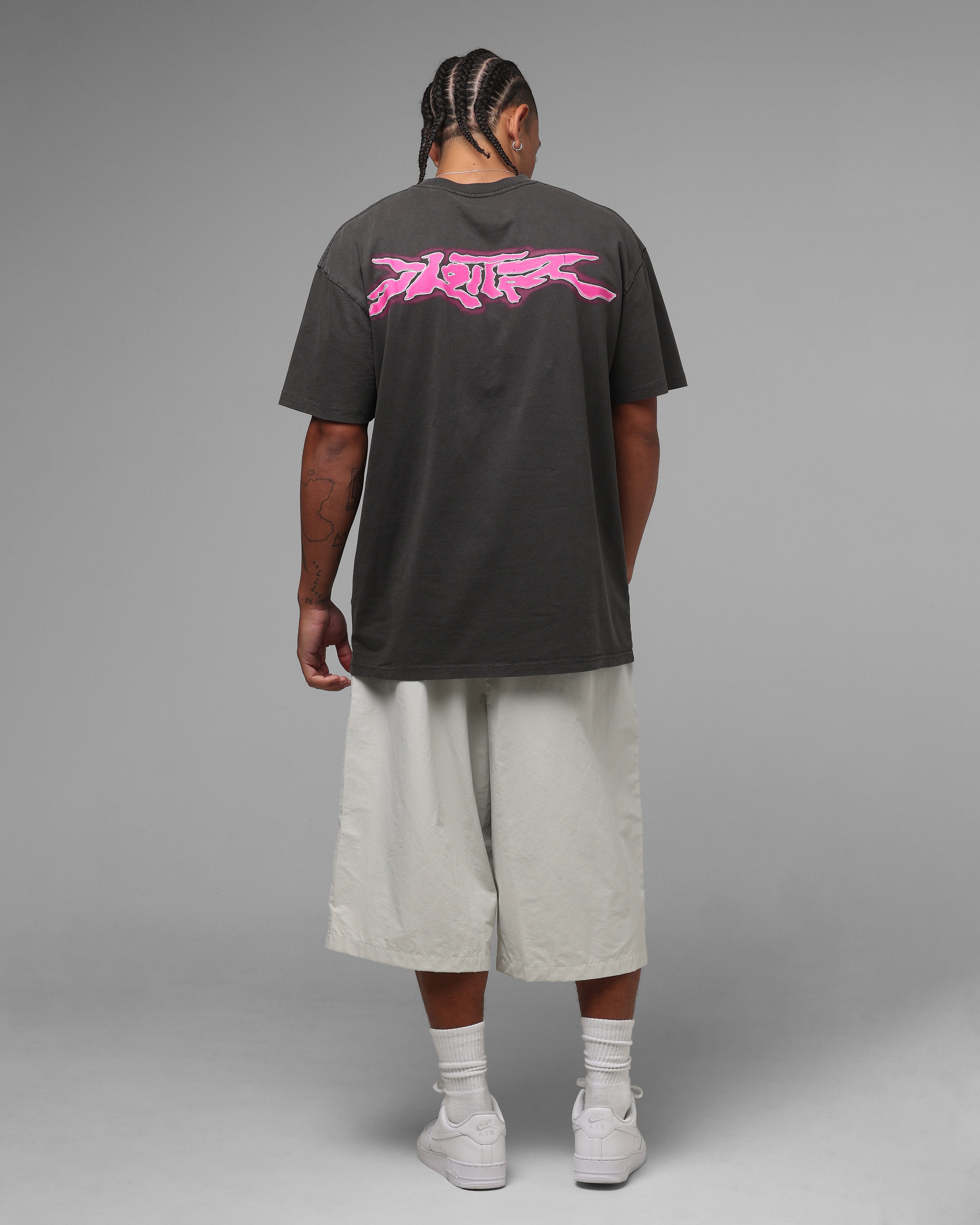 Loiter Cyber Logo T-Shirt Vintage Black