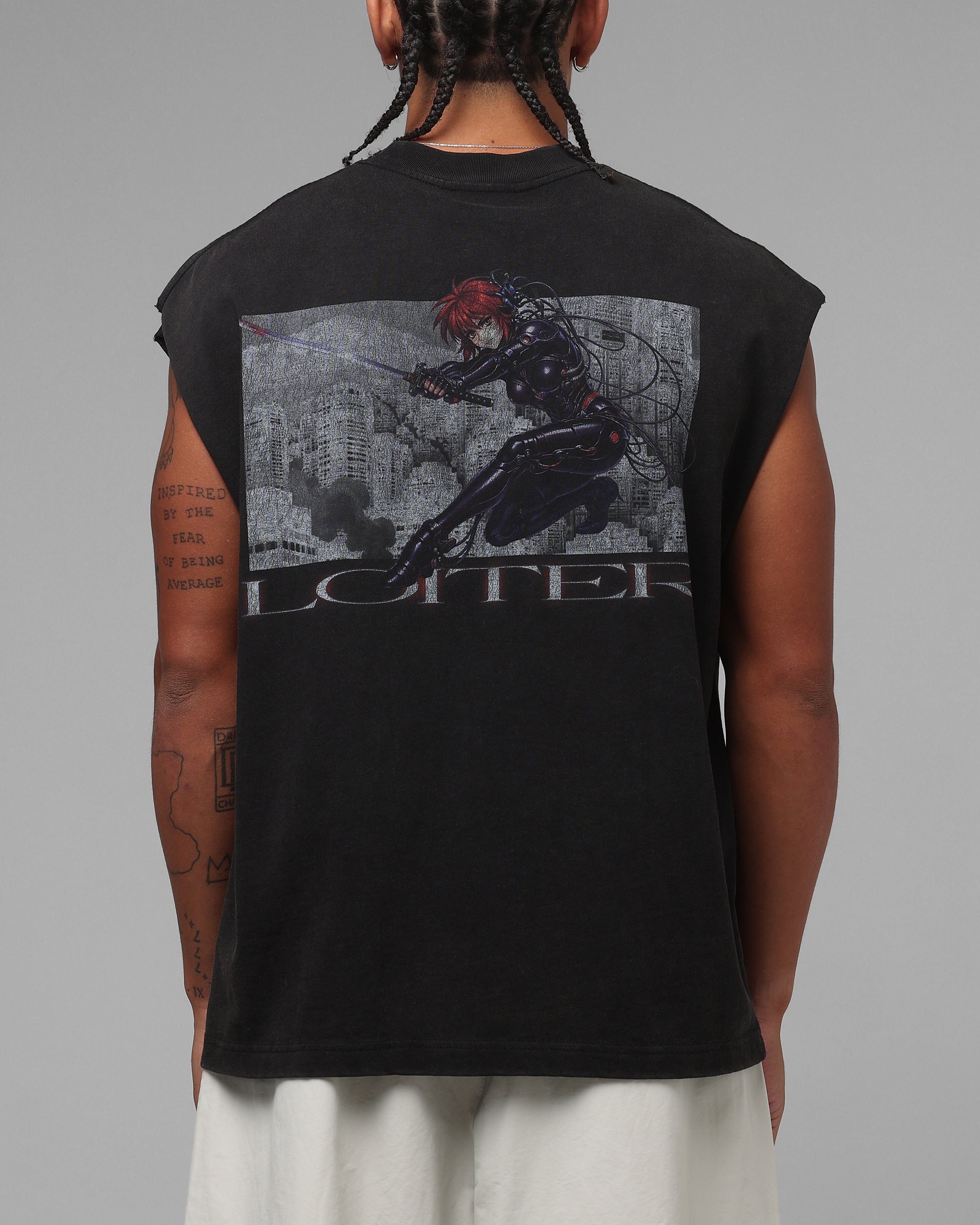 Loiter Spectre Muscle T-Shirt Black