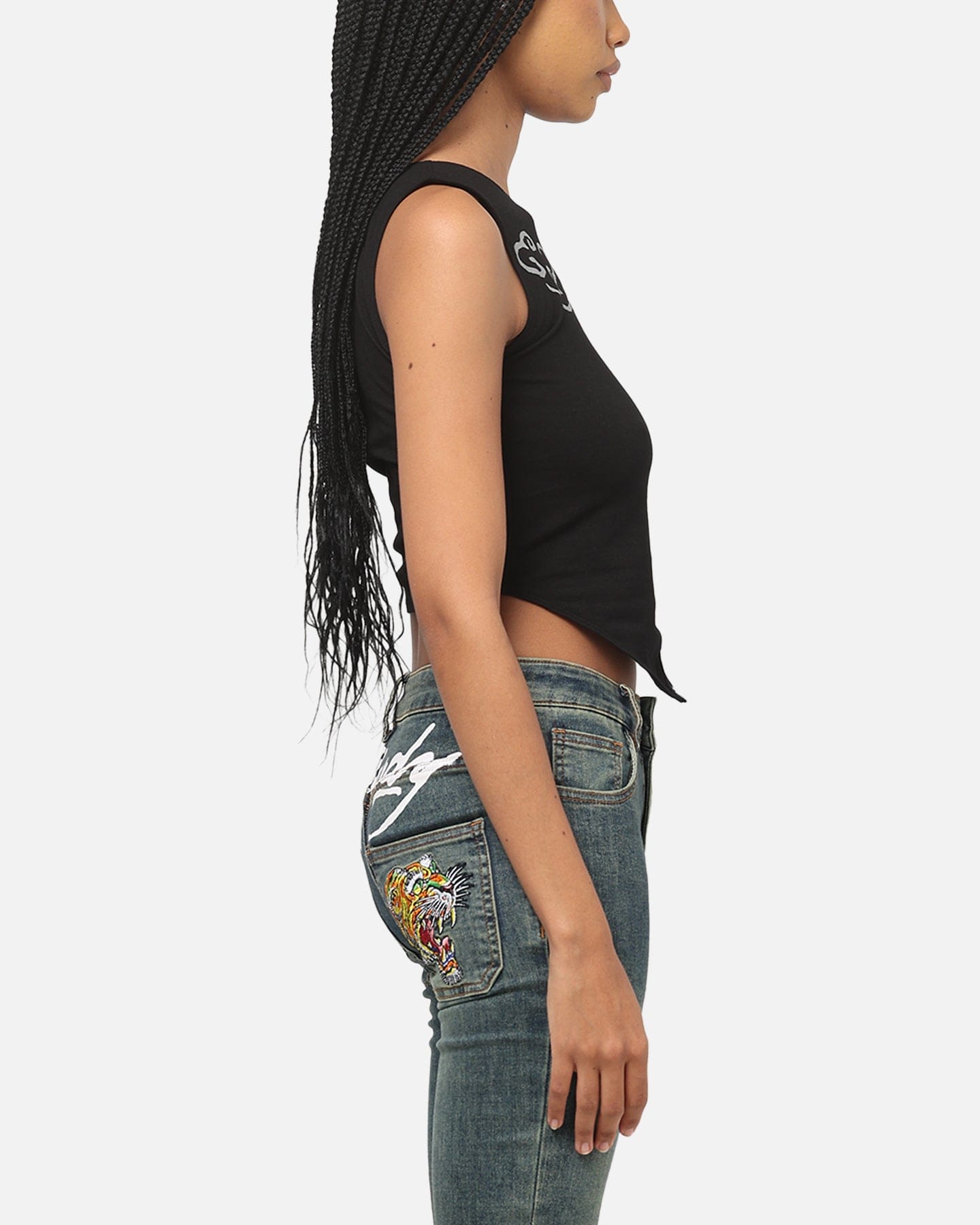 Ed Hardy Women's Hooked Aline T-Shirt Black