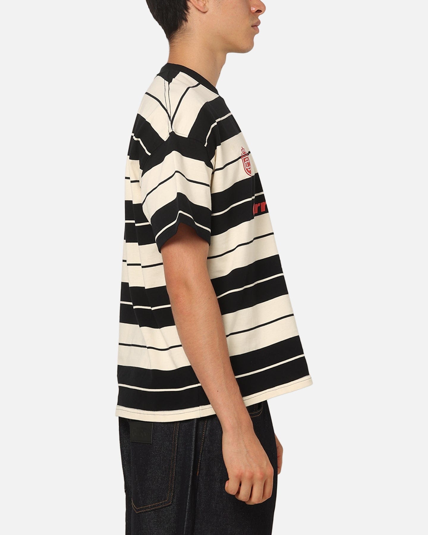 Carre Collective Stripe T-Shirt Black/Off White