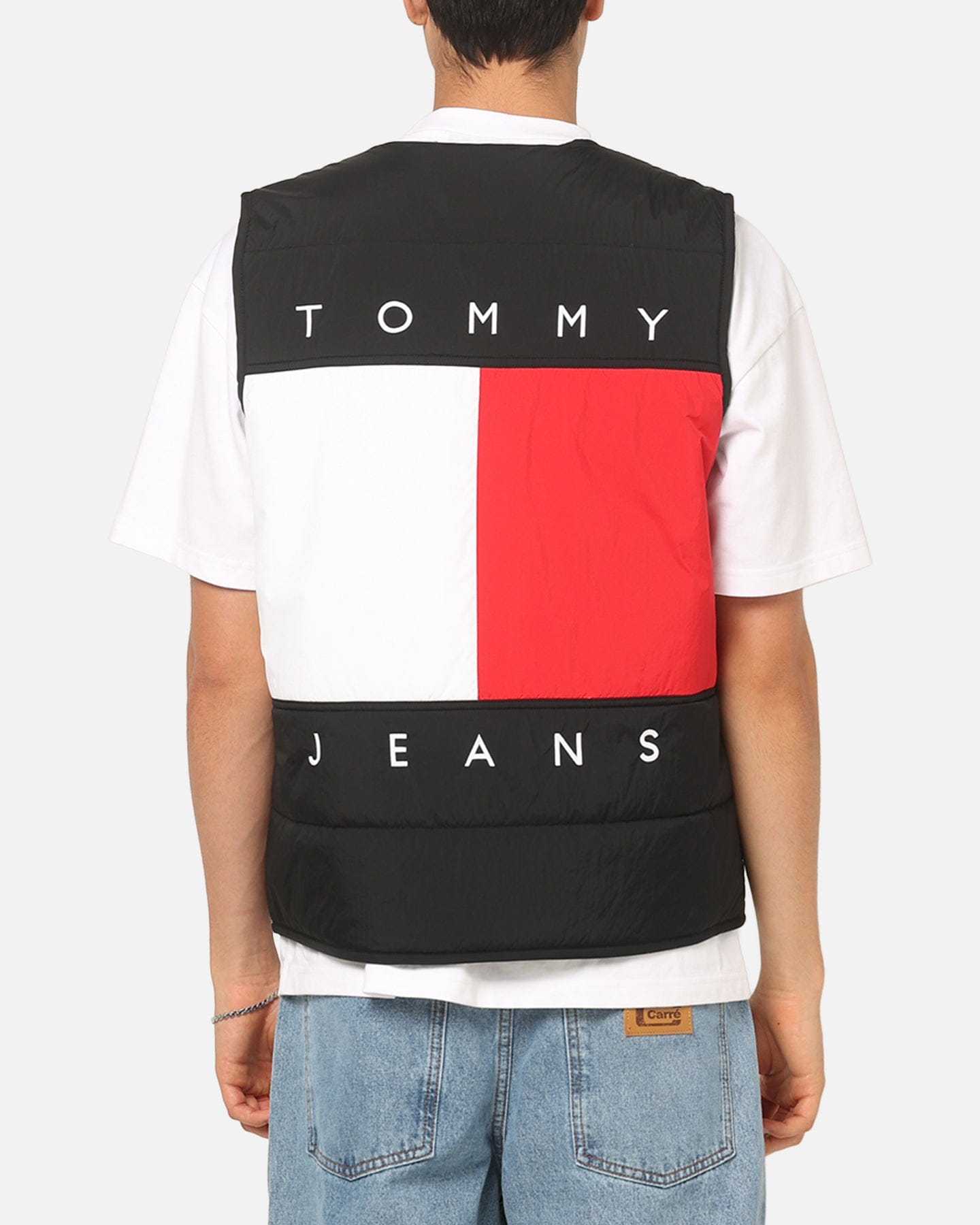 TOMMY HILFIGER Tommy Jeans Heritage Flag Quilted Vest Black