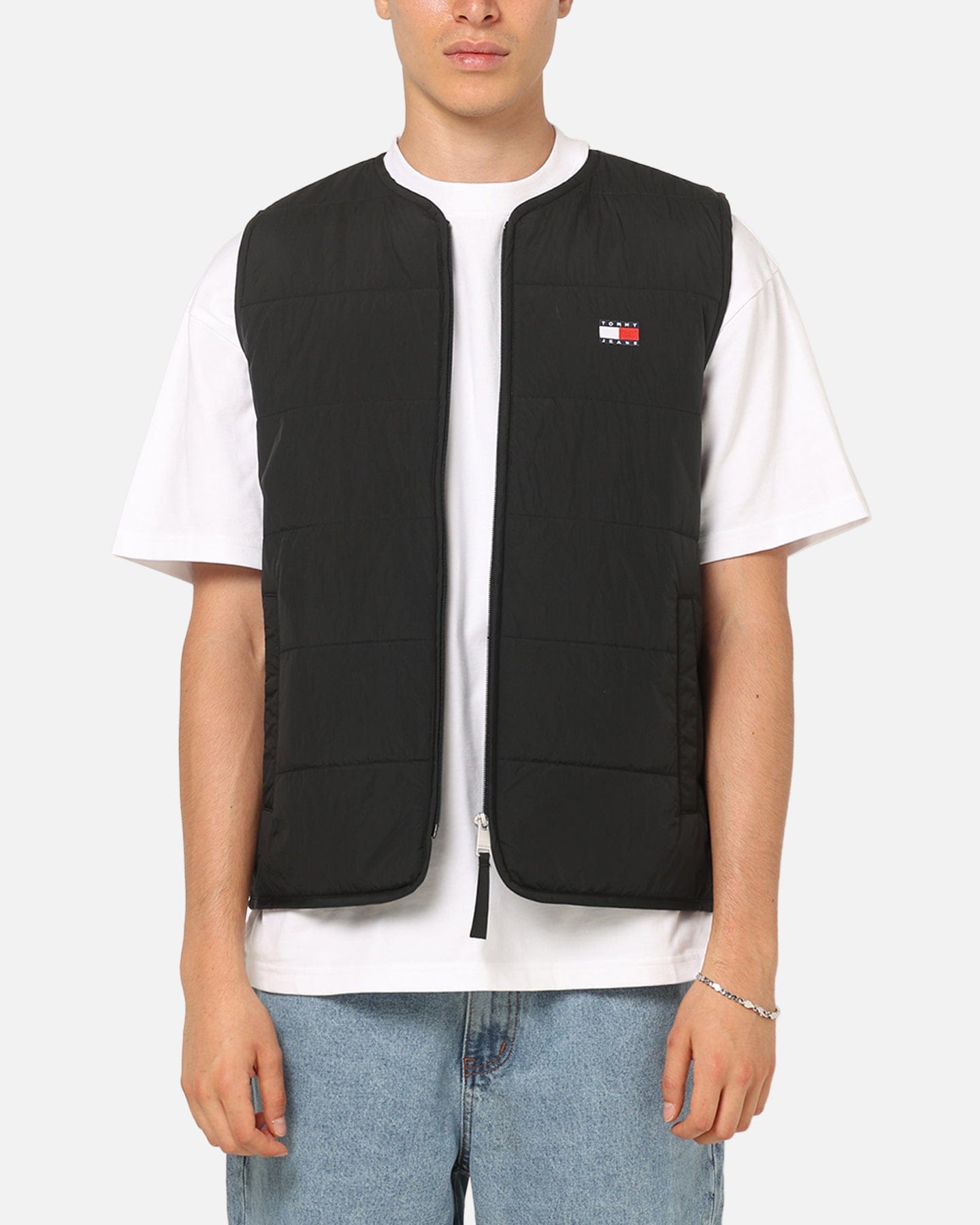 TOMMY HILFIGER Tommy Jeans Heritage Flag Quilted Vest Black