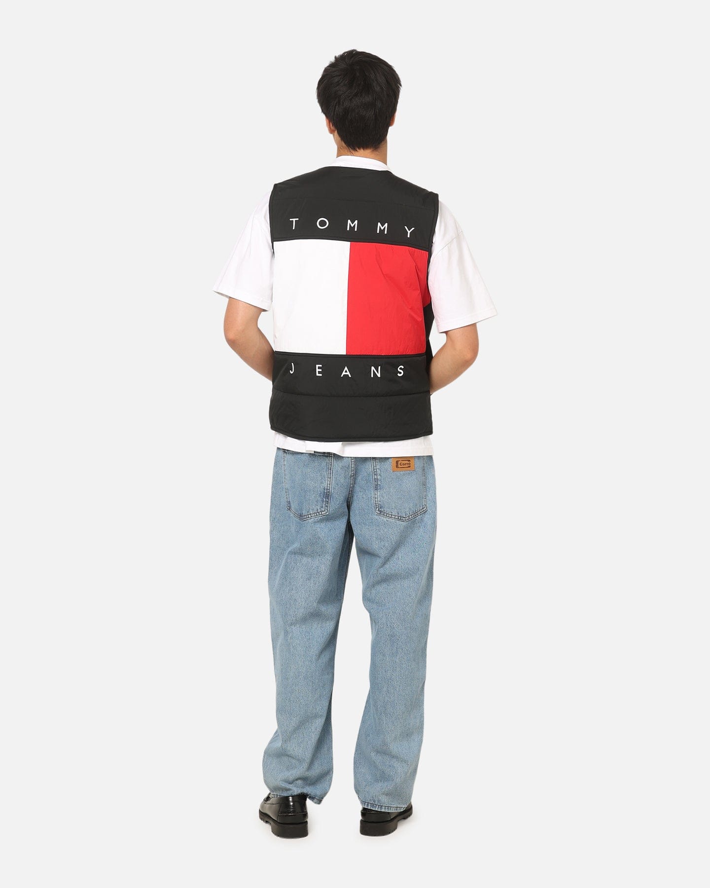 TOMMY HILFIGER Tommy Jeans Heritage Flag Quilted Vest Black