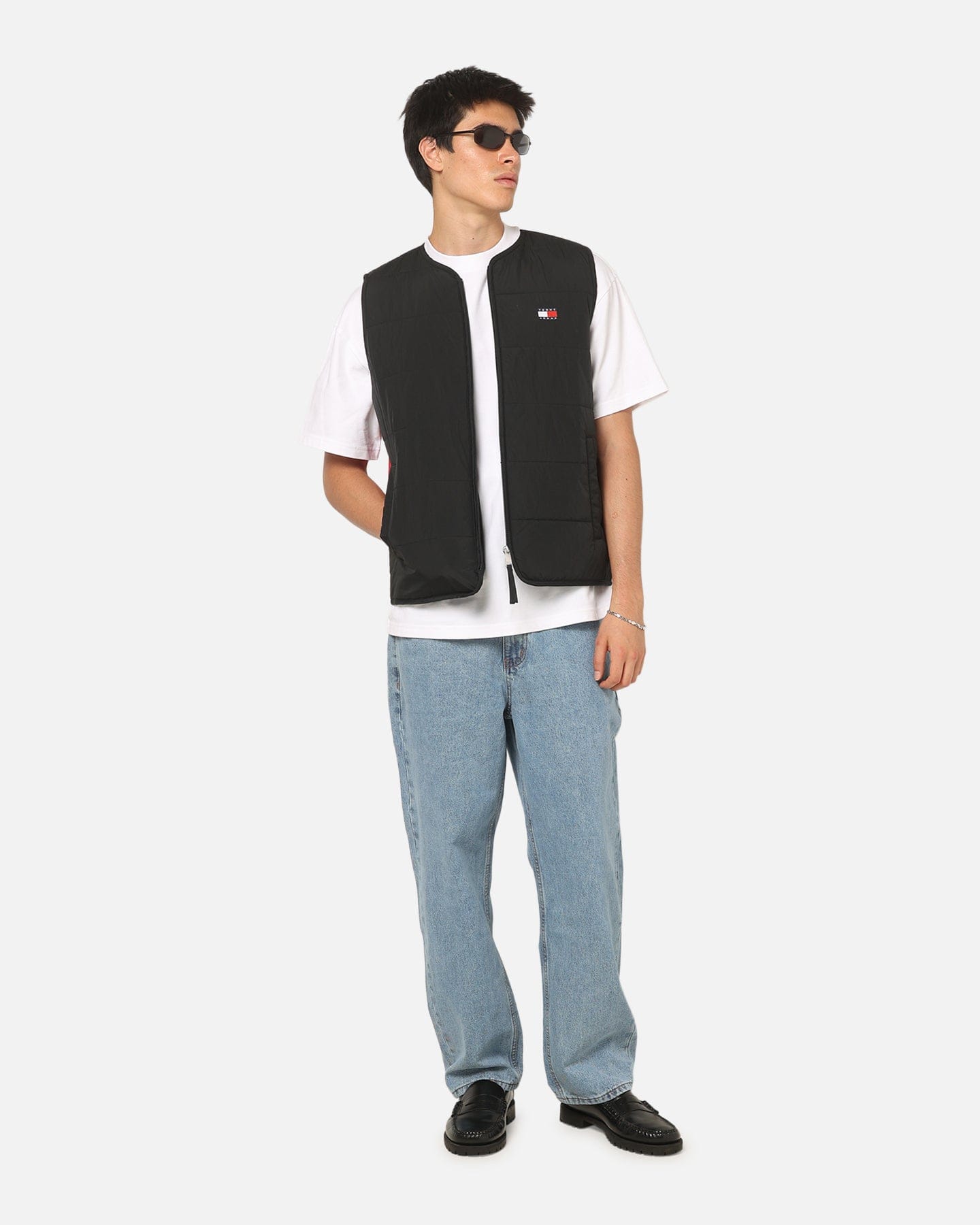 TOMMY HILFIGER Tommy Jeans Heritage Flag Quilted Vest Black