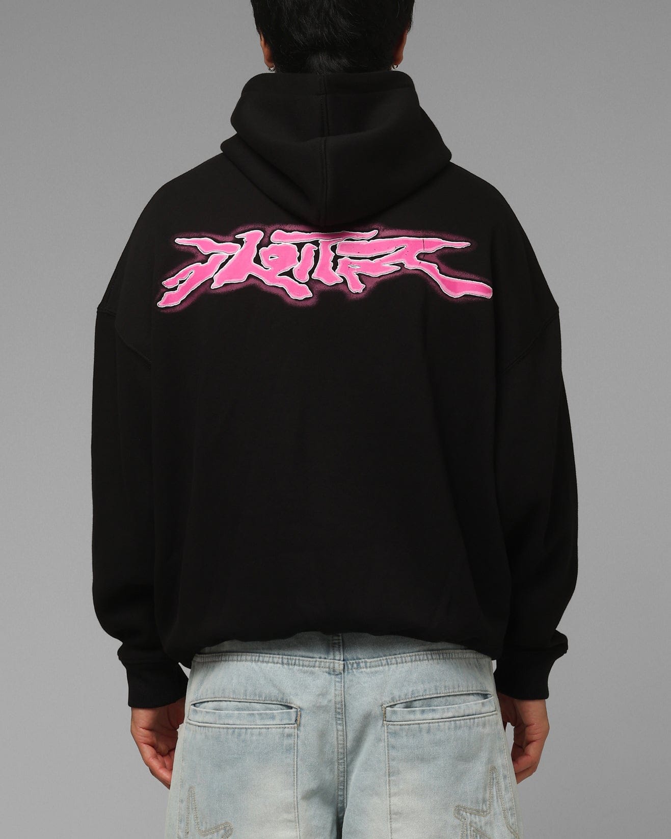 Loiter Cyber Logo Hoodie Black