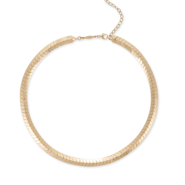 Jacquie Aiche 14K Yellow Gold Fishtail Choker Necklace - 2403012