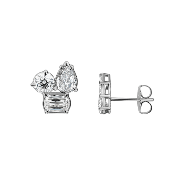 Christopher Designs 14KW 1.89ctw L'Amour Mixed Shape Earrings - L738ERA/V13556
