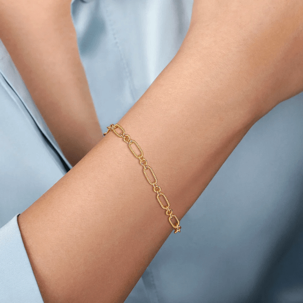Gabriel & Co. Fashion Gabriel & Co 14K Yellow Gold Chain Bracelet - TB4663Y4JJJ