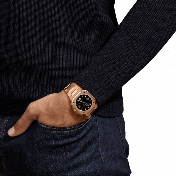 Bell & Ross BR 05 Gold on Bracelet - BR05A-BL-PG/SPG