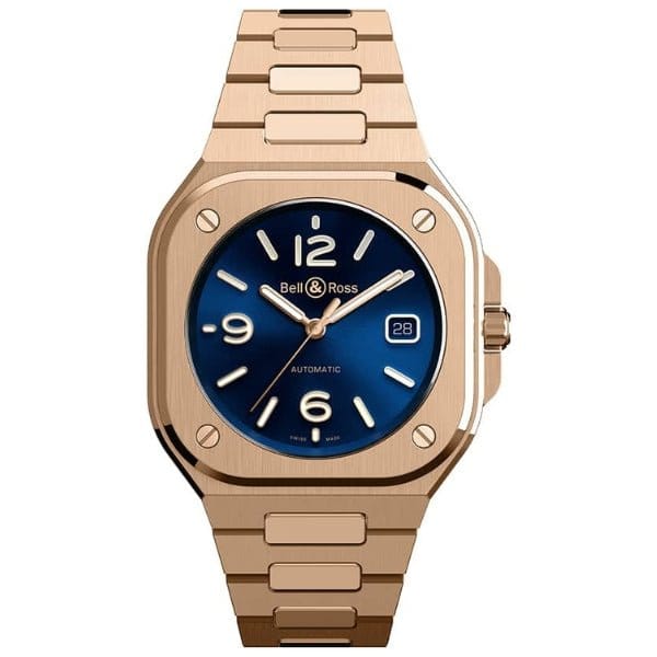 Bell & Ross BR 05 Blue Gold on Bracelet - BR05A-BLU-PG/SPG