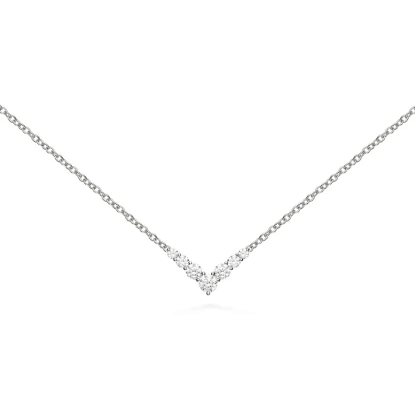 Melissa Kaye 18K Gold 0.58ctw Diamond Aria Mini V Necklace - N2202A