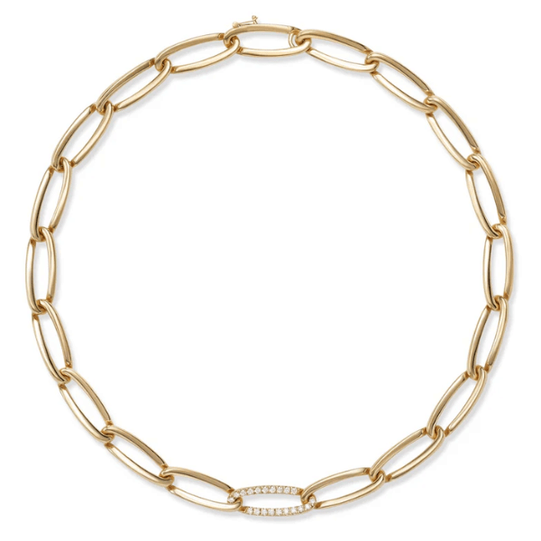 Melissa Kaye 18K Yellow Gold Lulu Link Diamond Necklace - N2303B-Y
