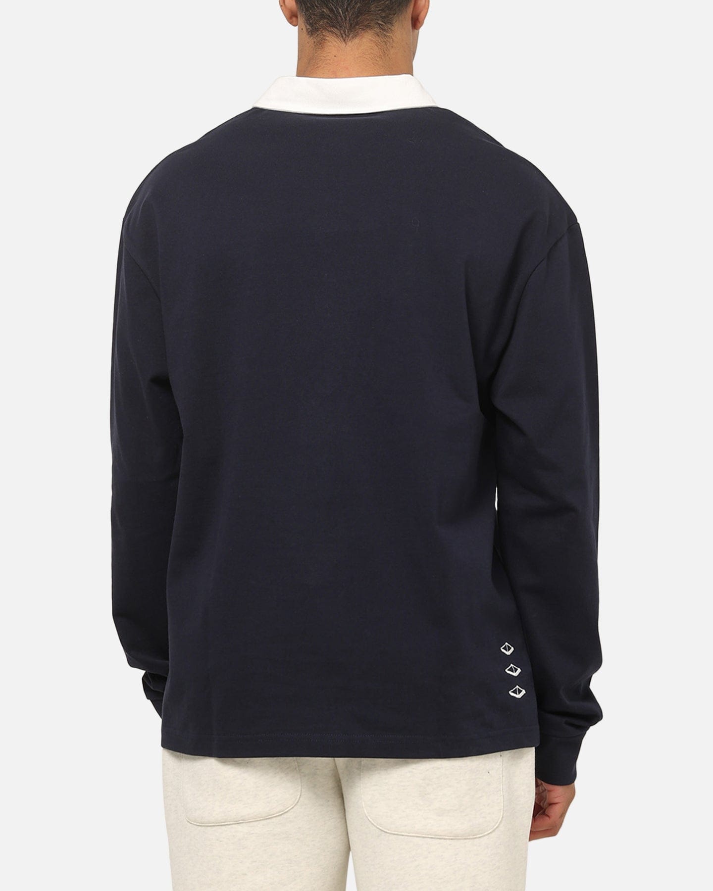 Vouseti Post Game Long Sleeve Polo Shirt Navy