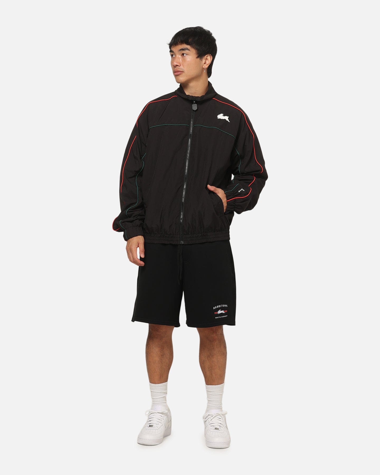 Bleacher Athletic South Sydney Rabbitohs NRL 1908 Track Shorts Black
