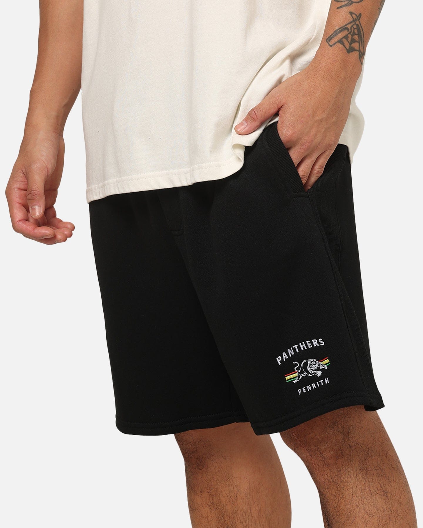 Bleacher Athletic Penrith Panthers NRL 1908 Track Shorts Black