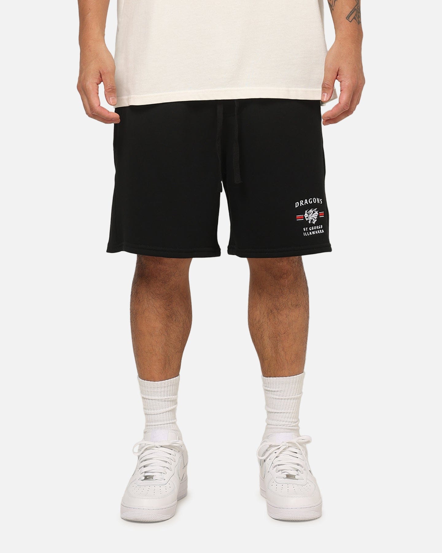 Bleacher Athletic St. George Illawarra Dragons NRL 1908 Track Shorts Black