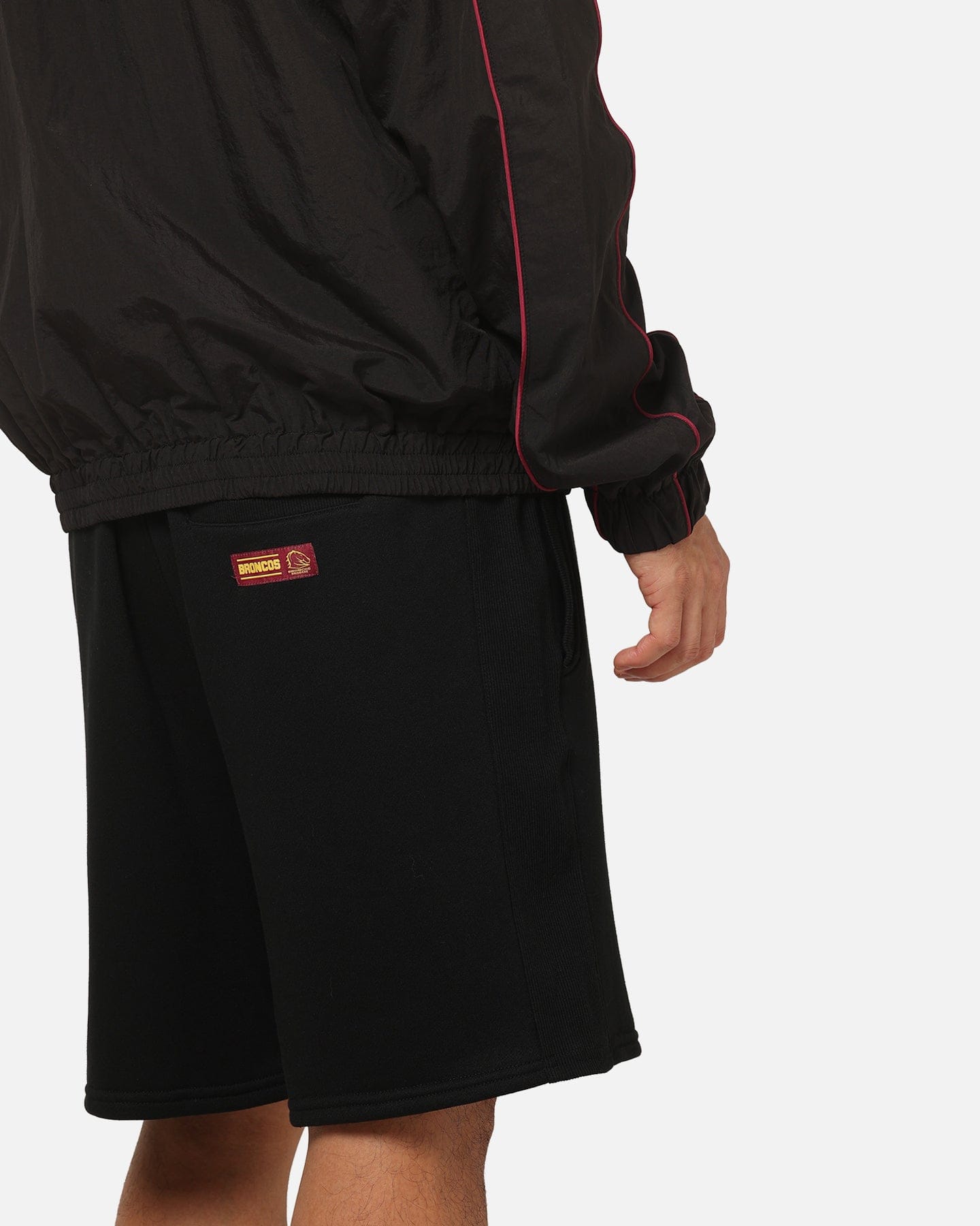 Bleacher Athletic Brisbane Broncos NRL 1908 Track Shorts Black
