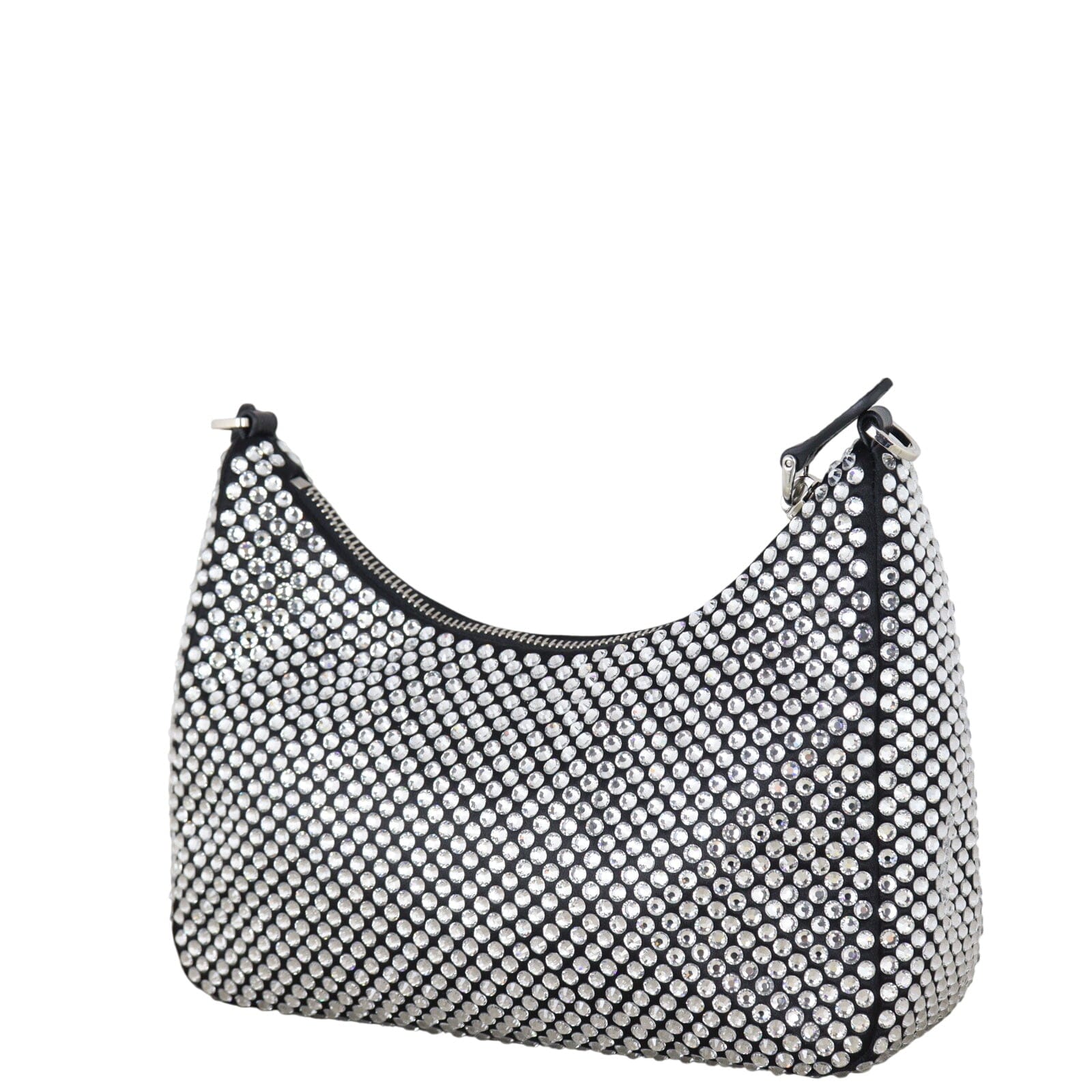 Prada Re-Edition 2005 Satin Crystal Shoulder Bag