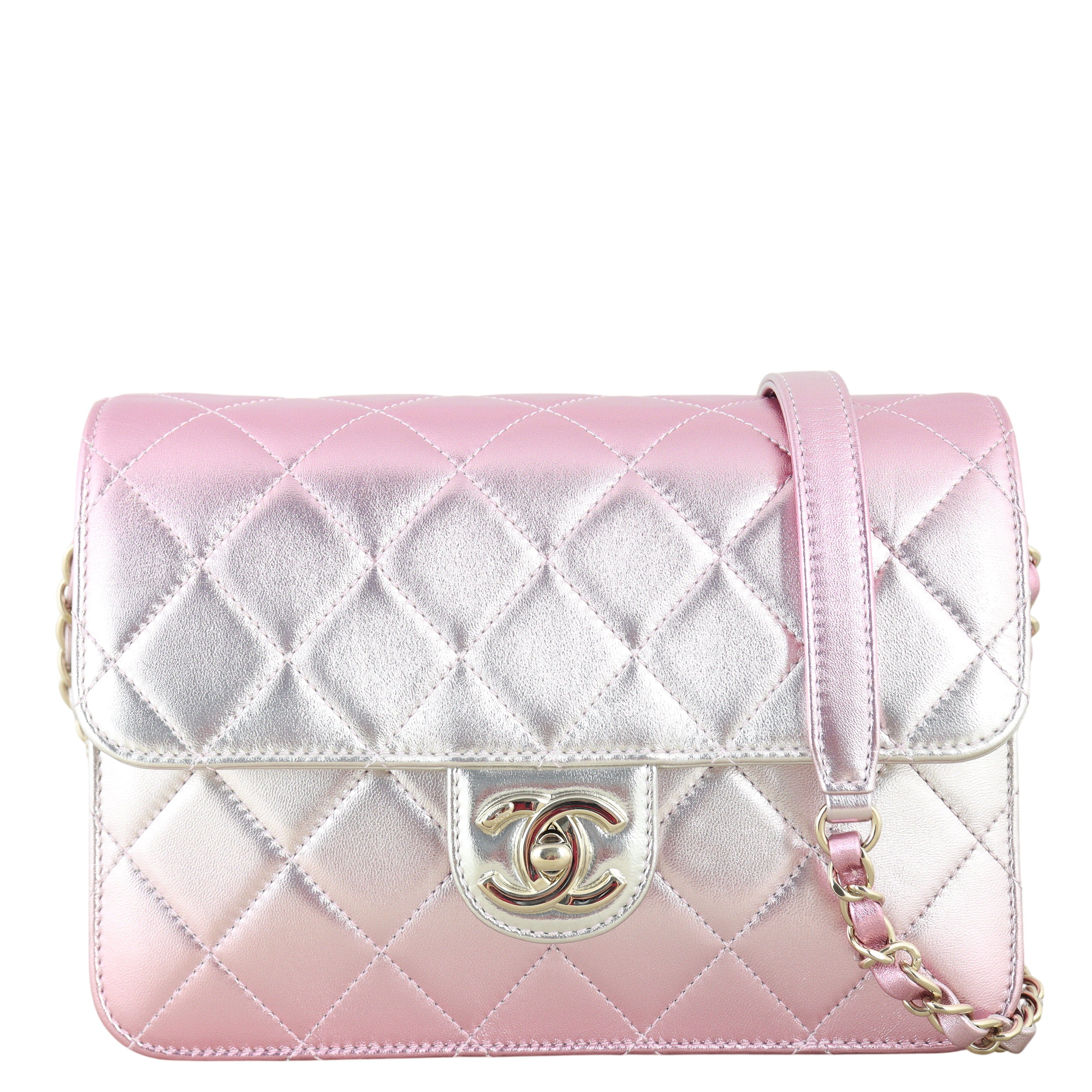 Chanel Like A Wallet Rainbow Metallic Flap Bag
