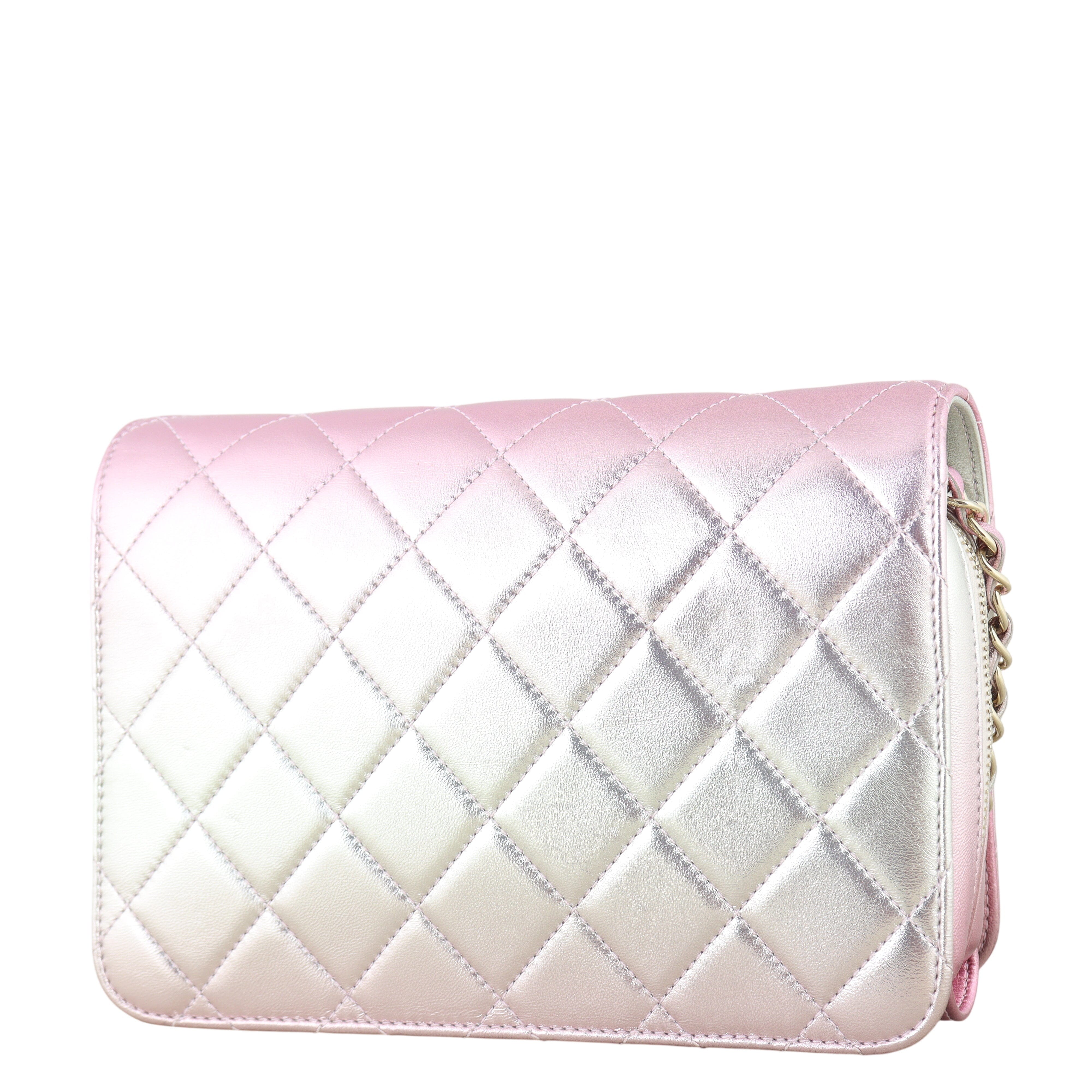 Chanel Like A Wallet Rainbow Metallic Flap Bag