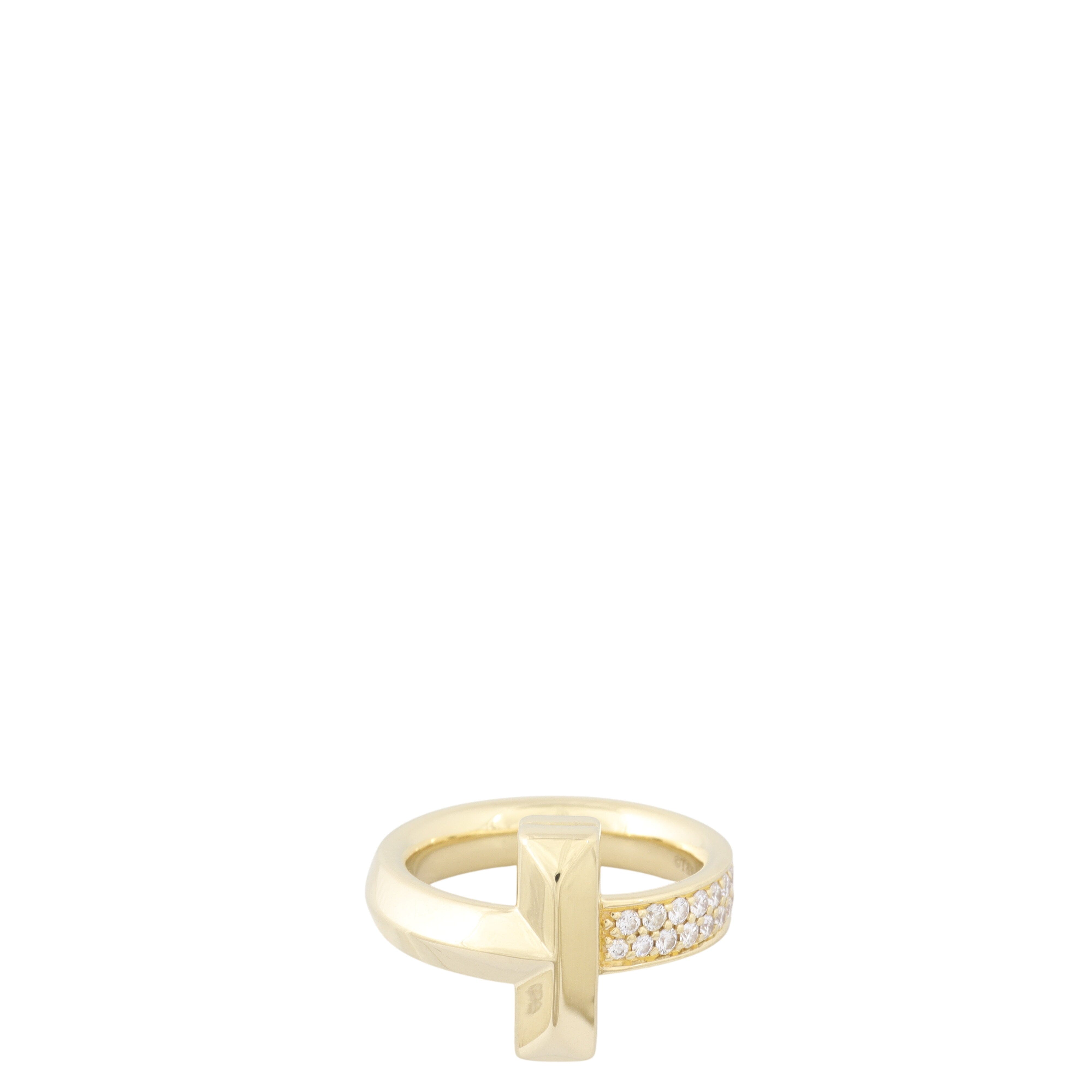 Tiffany & Co Tiffany T1 Diamond 18k Yellow Gold Ring Large