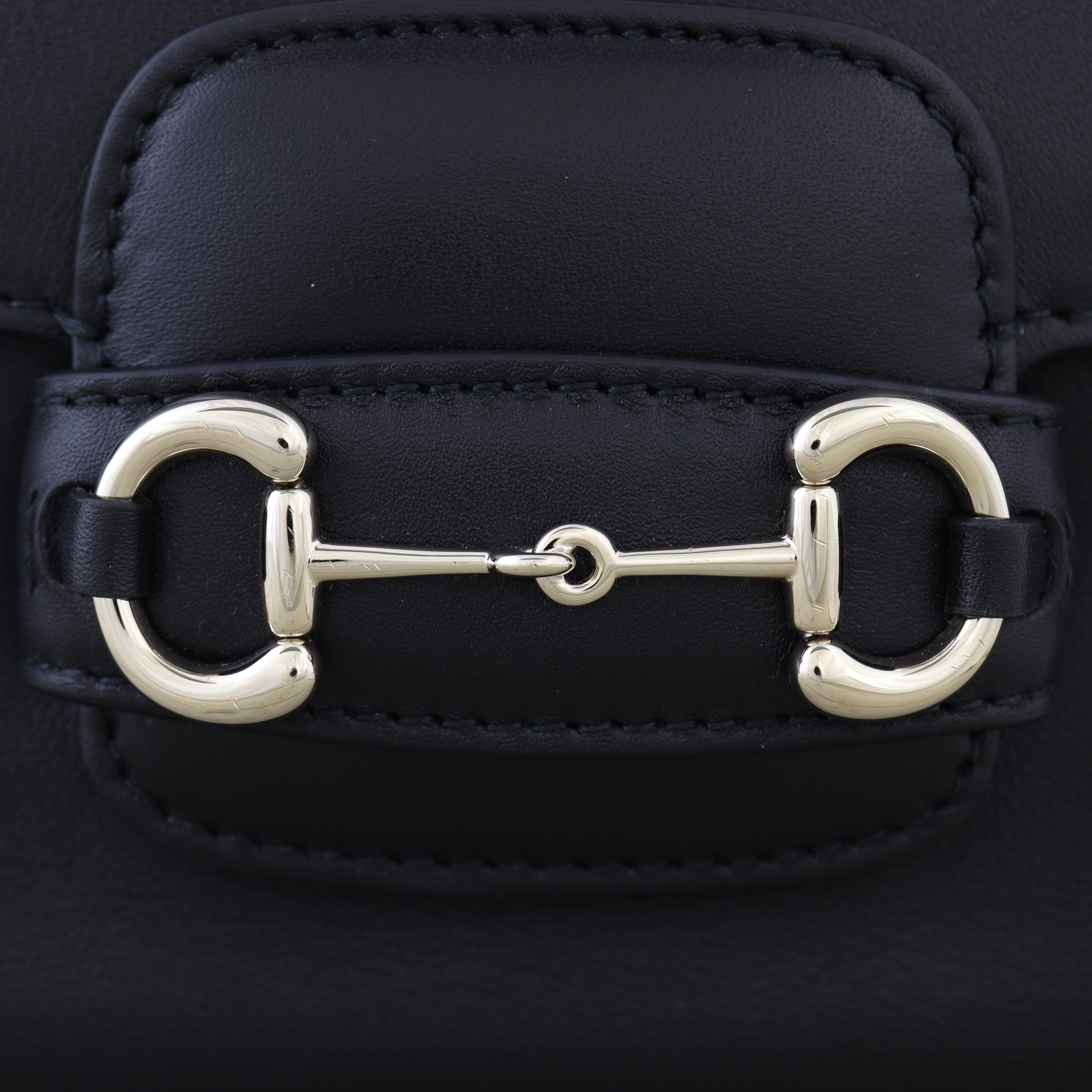 Gucci Leather Horsebit 1955 Shoulder Bag Small