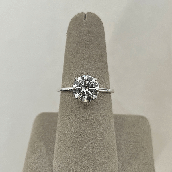 Moyer Collection 18K White Gold 2.01ct Round Brilliant Cut Complete Engagement Ring - 020619