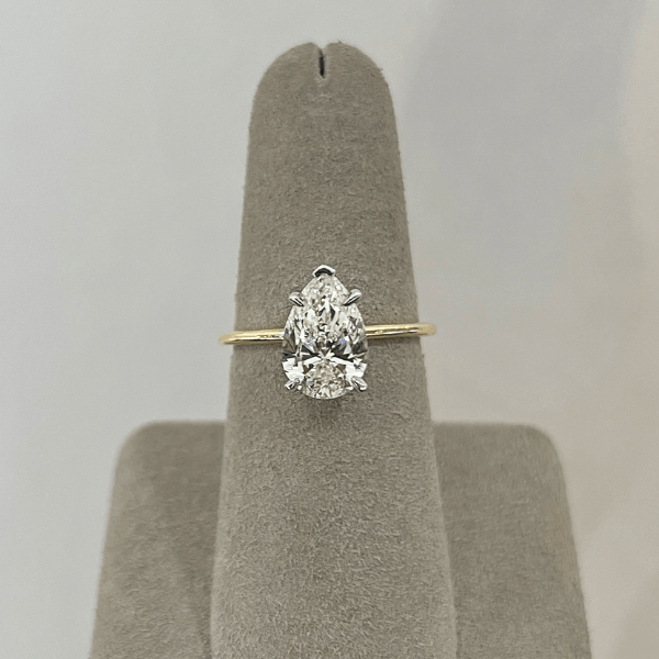 Moyer Collection 14K Yellow Gold 2.00ct Pear Shape Complete Engagement Ring - 020608