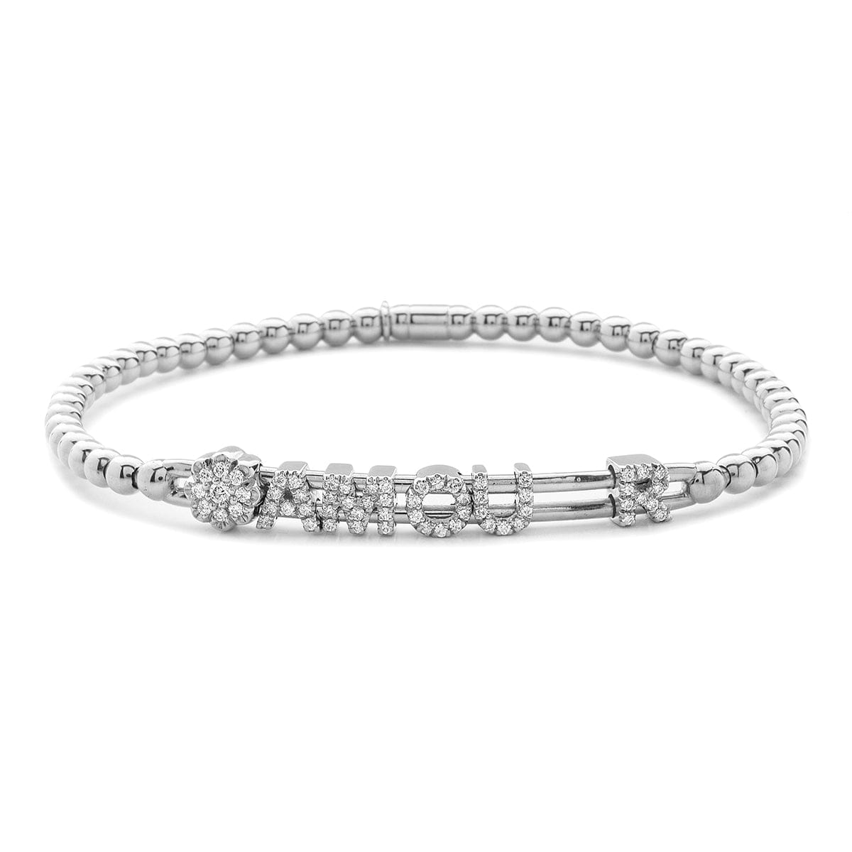 Hulchi Belluni Tresore 18K White Gold Amour Bracelet- 20355F-WW