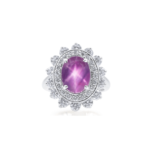 Oscar Heyman Platinum Ruby & Diamond Ring- 303161