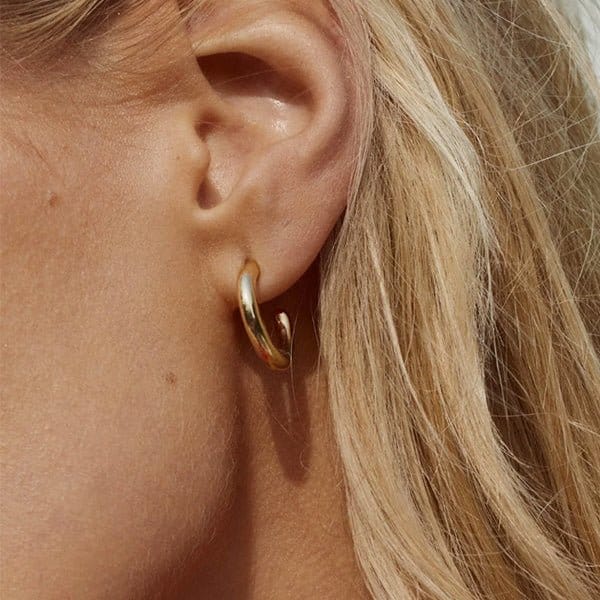 Eriness 14K Yellow Gold Mini Gold Party Hoop Earrings - SBE118-YG