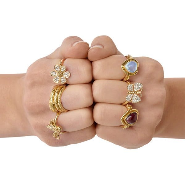 Temple St. Clair 18k Snow Butterfly Ring - R31829-PVBFLY