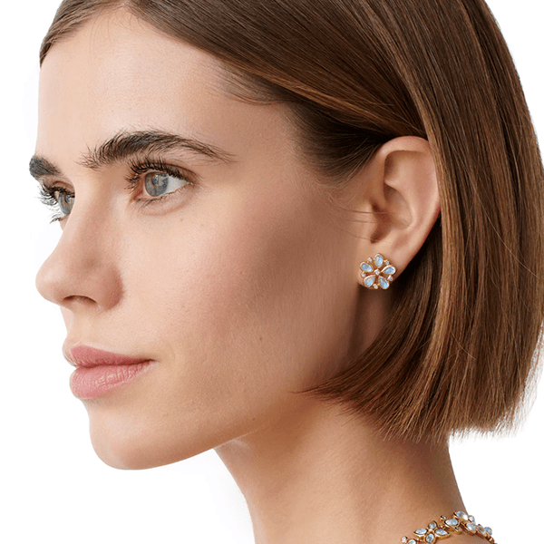Temple St. Clair 18k Luna Flower Post Earrings - E31422-BMFLWRP