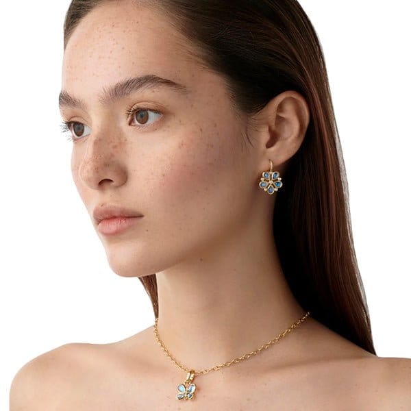 Temple St. Clair 18k Luna Flower Earrings - E31423-BMFLWR