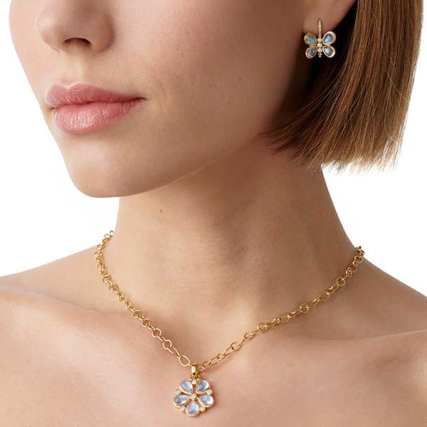 Temple St. Clair 18k Luna Butterfly Earrings - E31428-BMBFLY