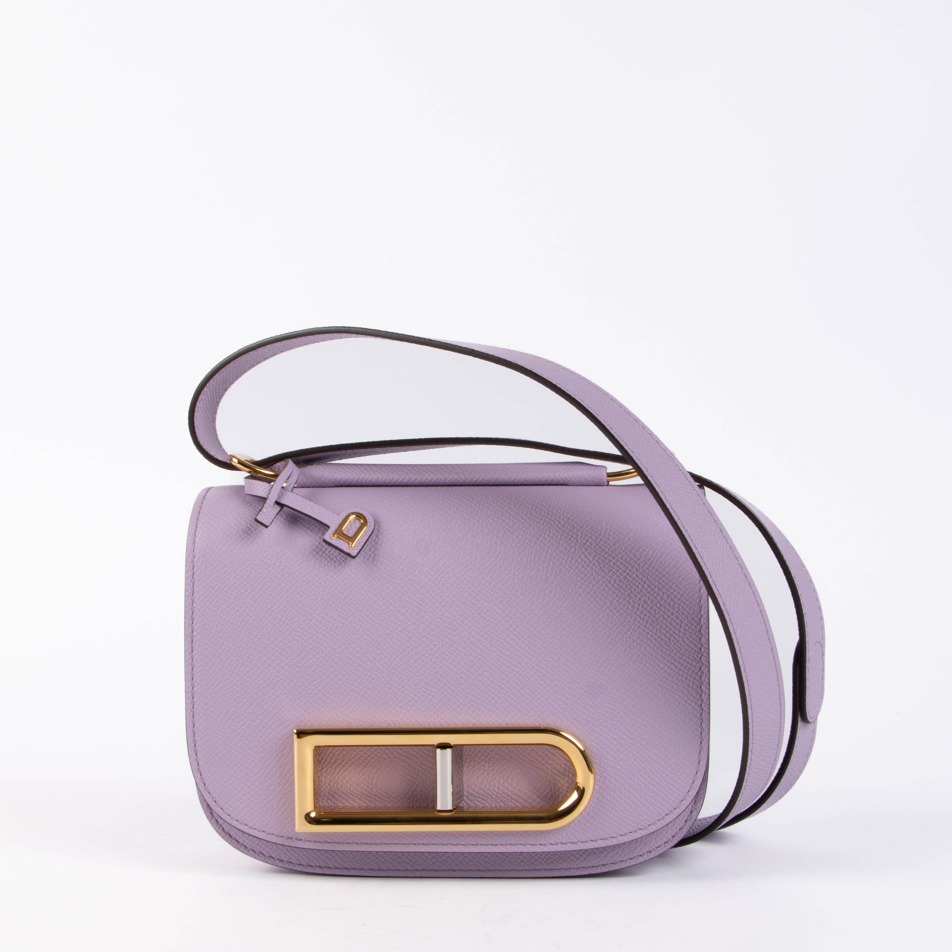 Delvaux Guimauve Small Lingot Alpina Calf Crossbody Bag