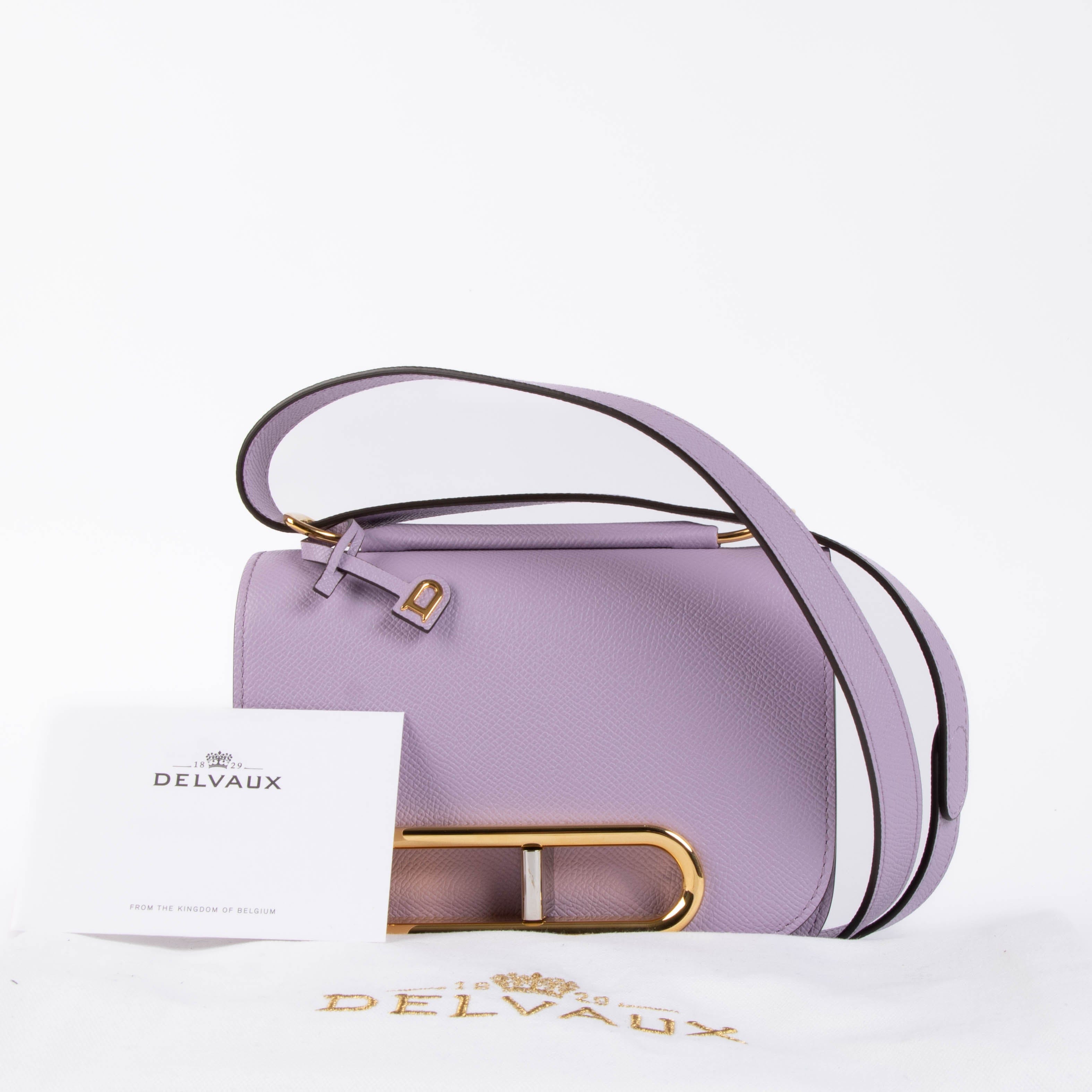 Delvaux Guimauve Small Lingot Alpina Calf Crossbody Bag