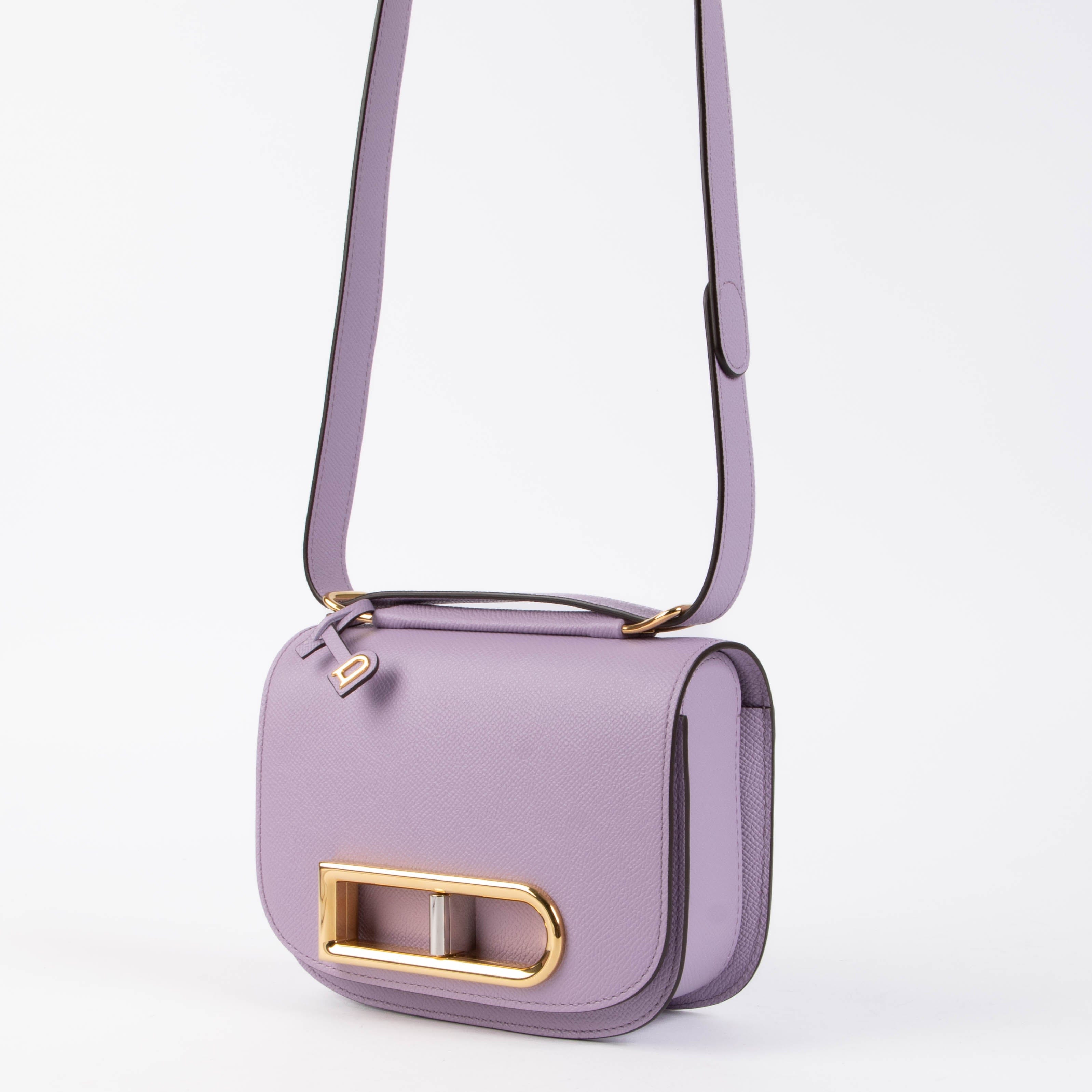 Delvaux Guimauve Small Lingot Alpina Calf Crossbody Bag