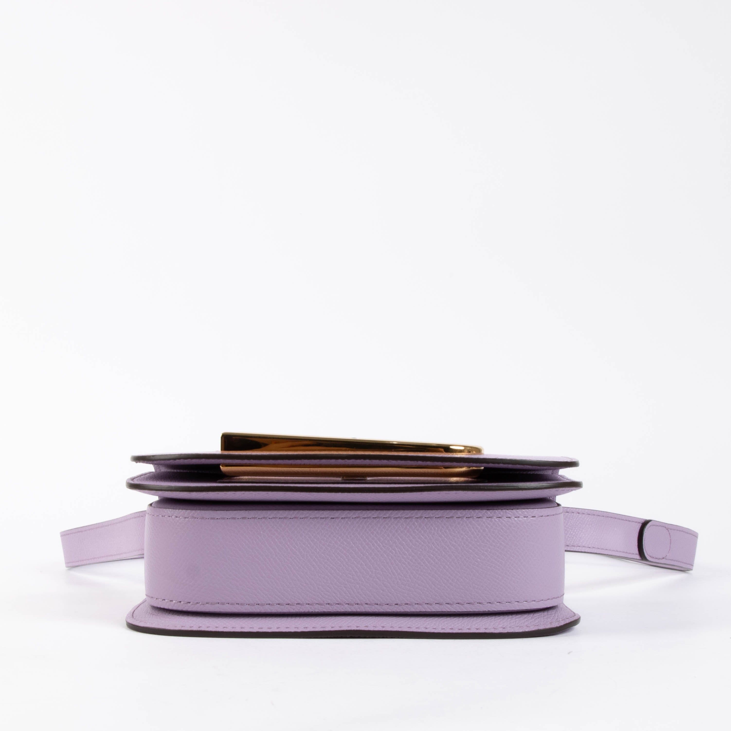 Delvaux Guimauve Small Lingot Alpina Calf Crossbody Bag