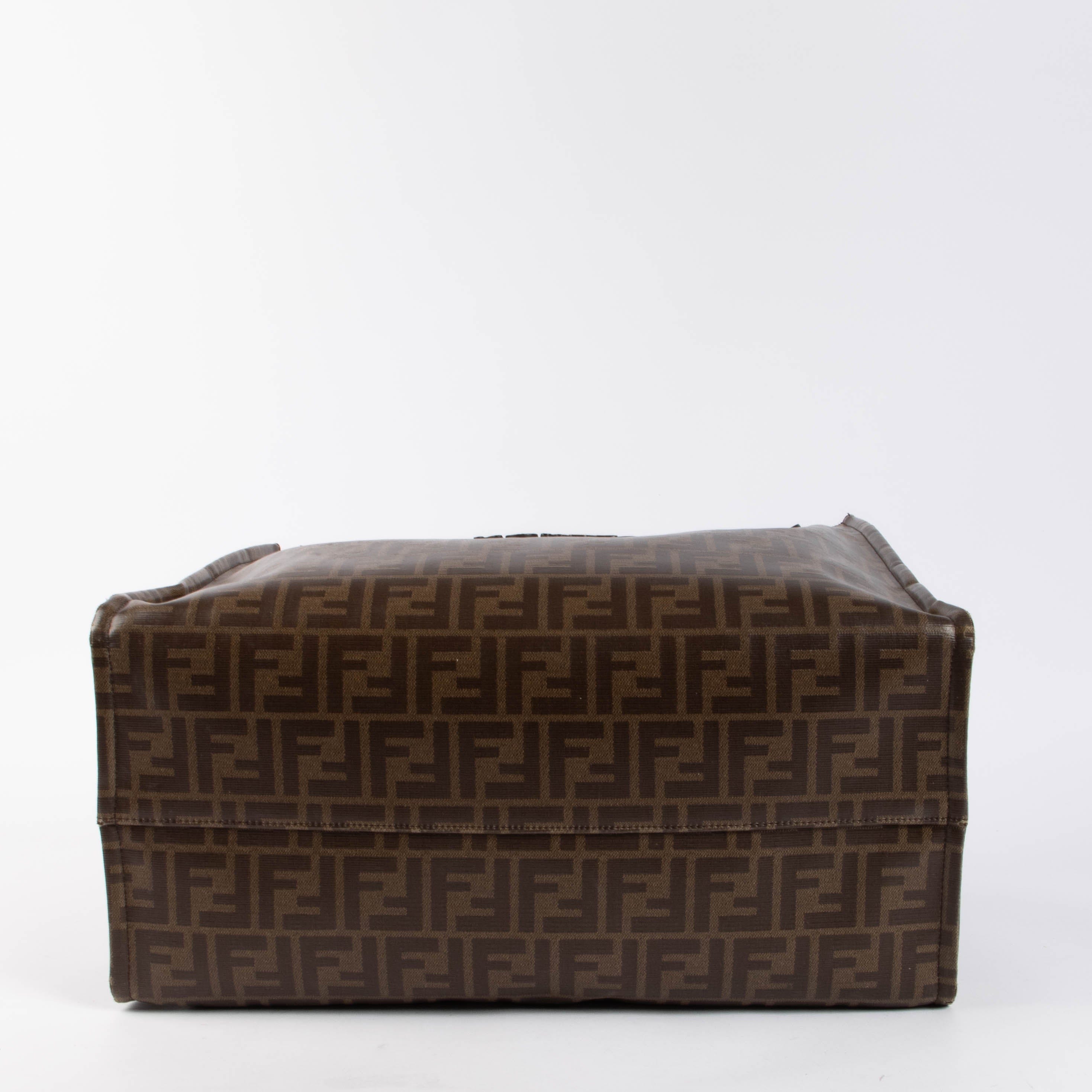 Fendi Brown FF Mania Large Tote Bag