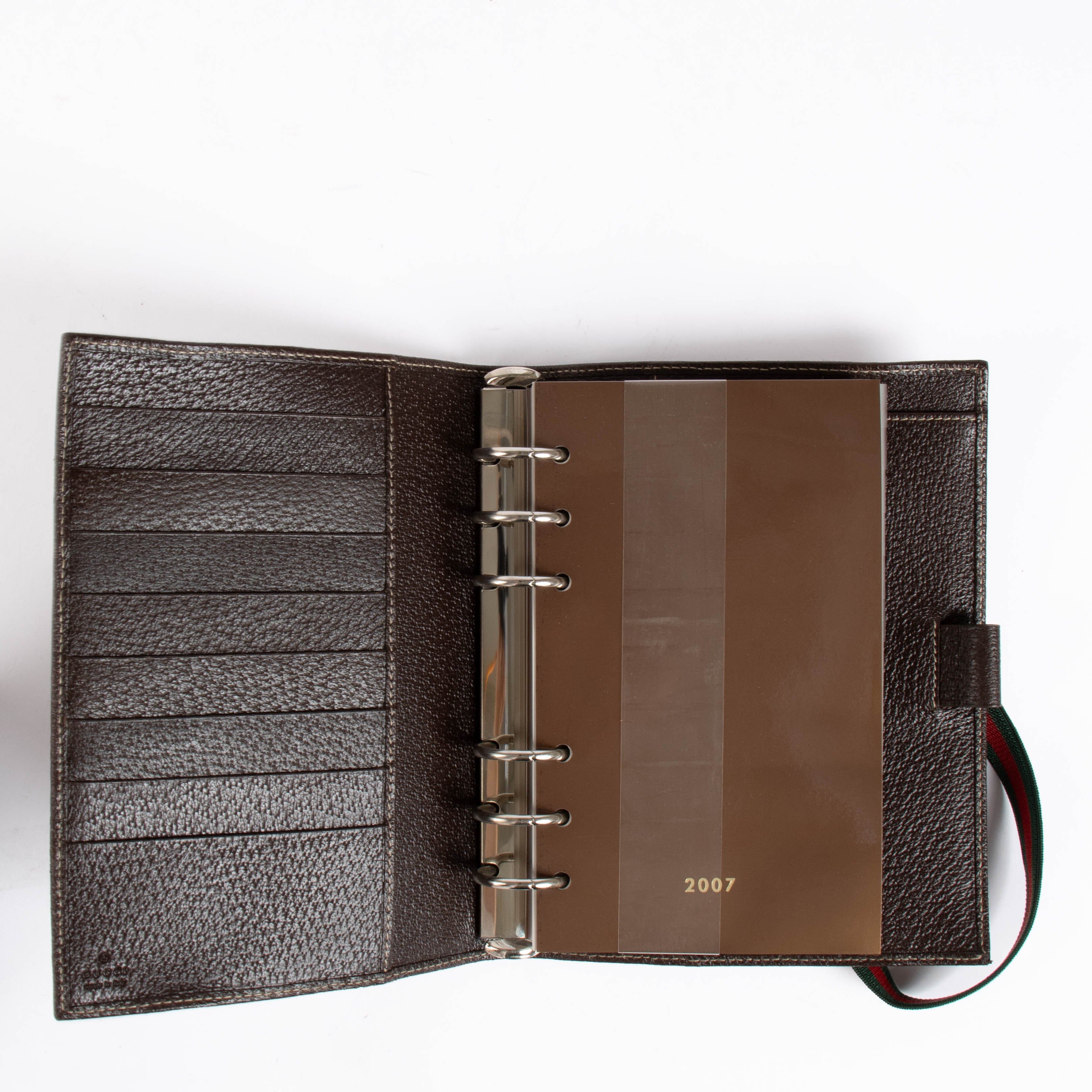 Gucci GG Canvas Ring Agenda Cover