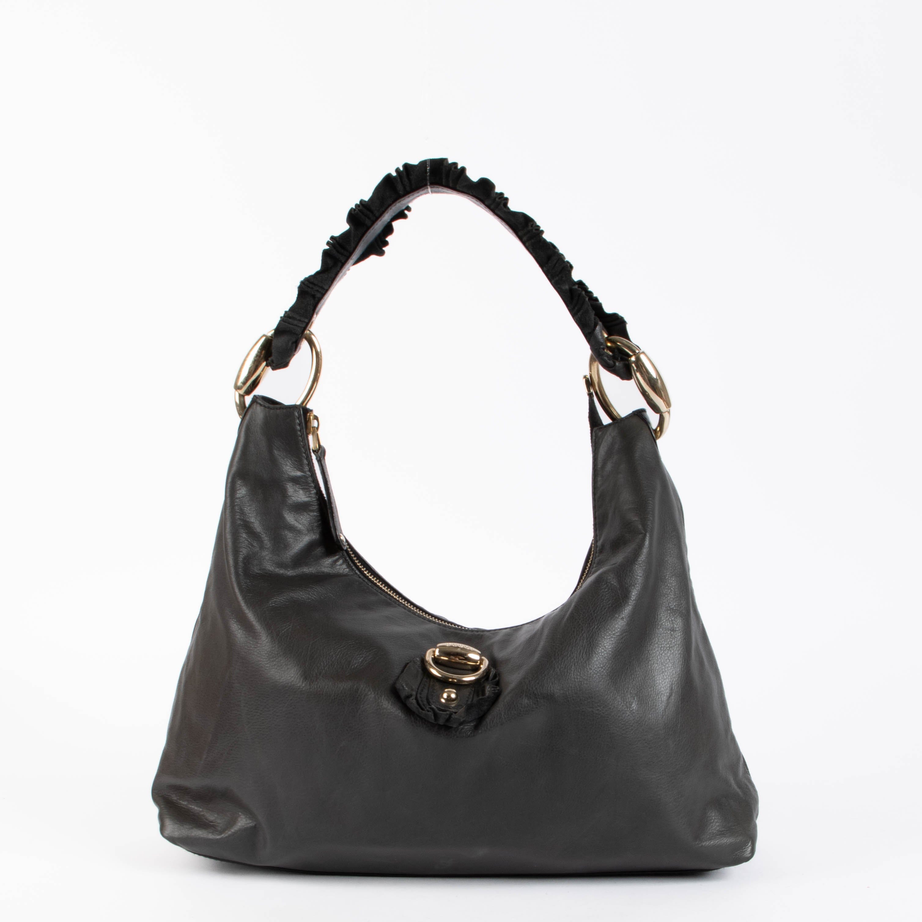 Gucci Black Sabrina Hobo Shoulder Bag