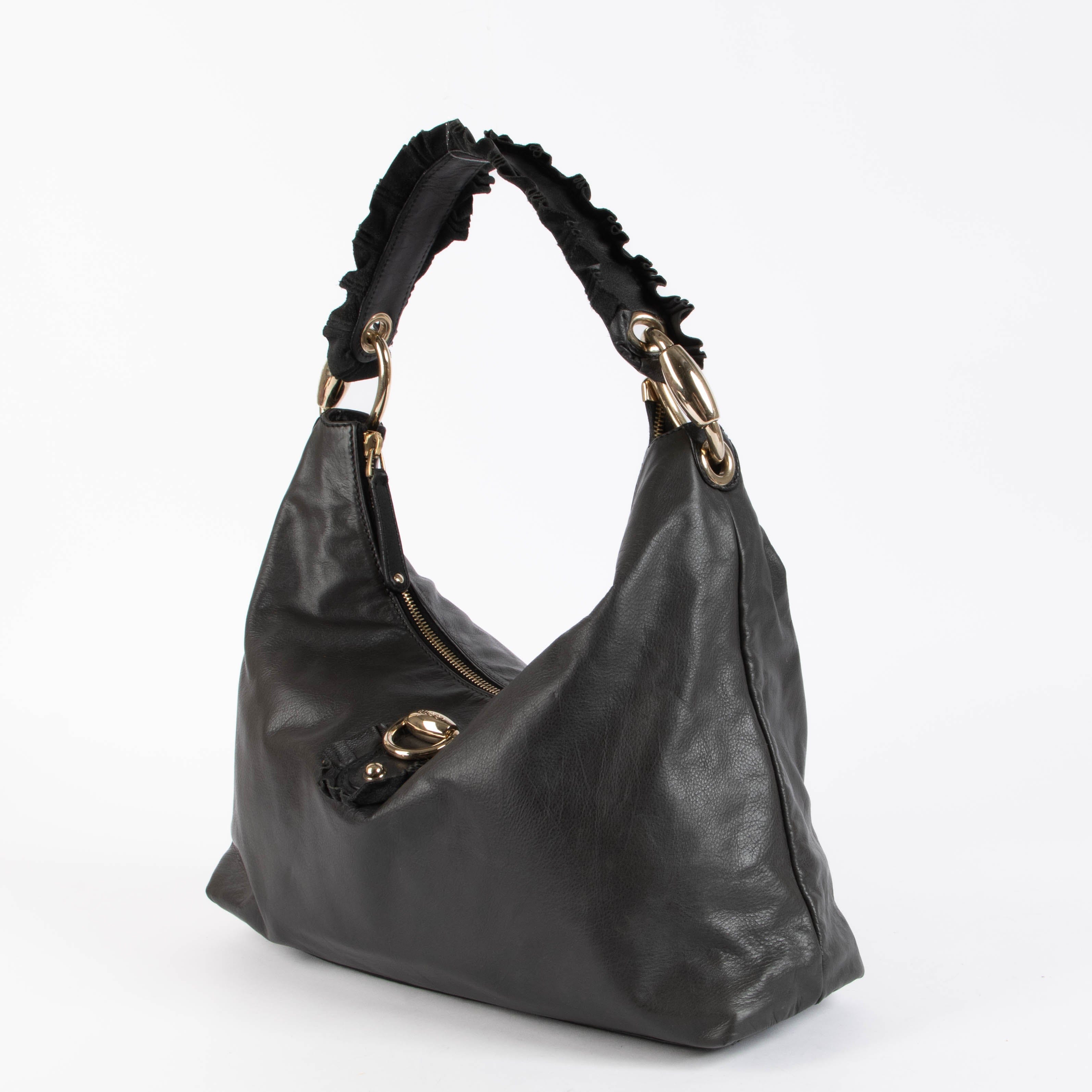 Gucci Black Sabrina Hobo Shoulder Bag